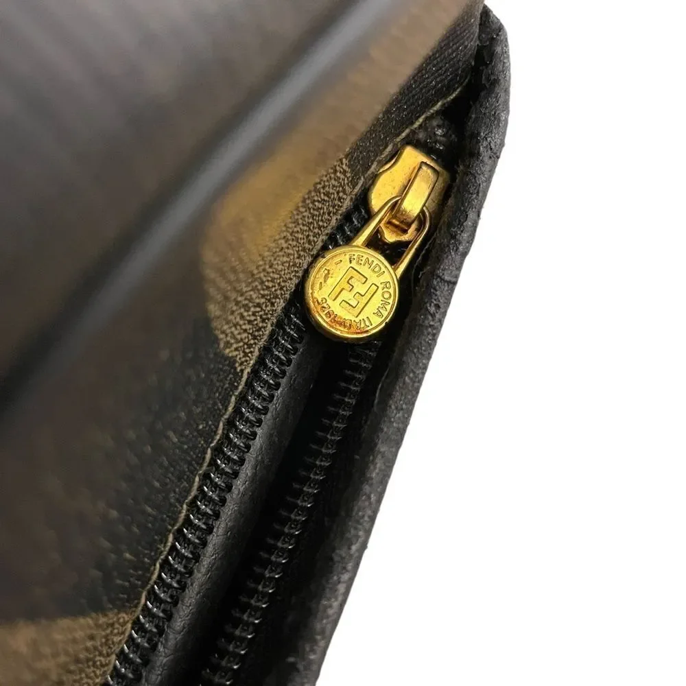 Vintage FENDI PQUIN STRIPED Clutch/Cosmetics Case - Picture 4 of 16